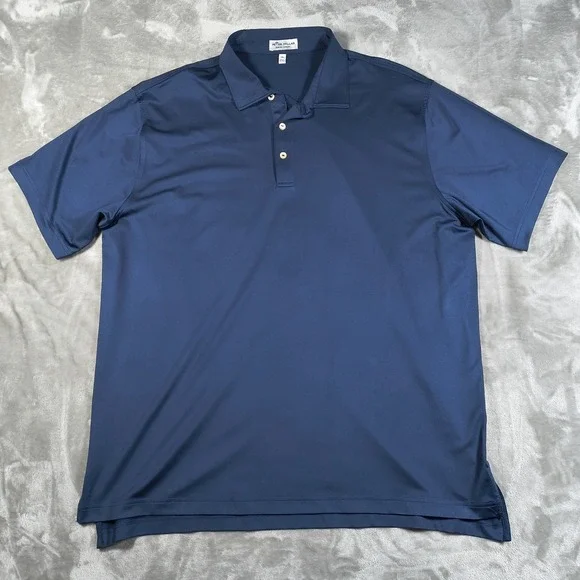 Peter Millar Polo Shirt Mens XL Blue Summer Comfort Golf Stretch Performance - Picture 1 of 7
